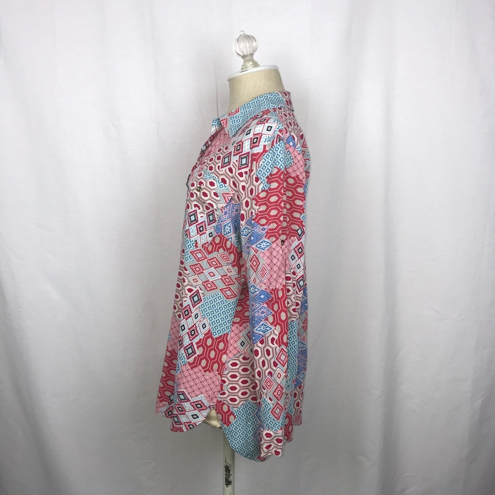 Talbots Patterned Blouse (Size: M) - image 2